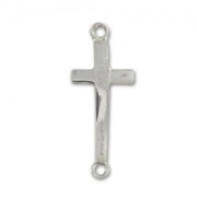 Intercalaire croix 2 anneaux 25x10,8 mm en Argent 925 x1|raw }}