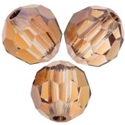 Perles rondes facettées Preciosa - Round Bead 6 mm - Crystal Venus x6