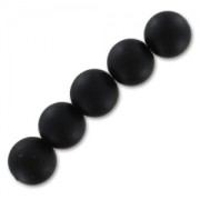 Perles rondes 8 mm en pierre gemme Agate noire Mat x10|raw }}