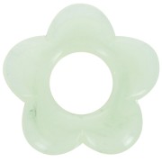 Pendentif fleur 21 mm en résine translucide - Lichen marbré x1