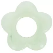 Pendentif fleur 21 mm en résine translucide - Lichen marbré x1