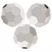 Perles rondes facettées Preciosa - Round Bead 6 mm - Crystal Labrador full x6