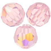 Perles rondes facettées Preciosa - Round Bead 5 mm - Pink Sapphire AB x15|raw }}