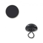 Oeil d'animal en verre à coudre 6 mm Noir x1