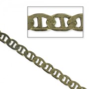Chaîne maille marine 4 mm bronze x1m