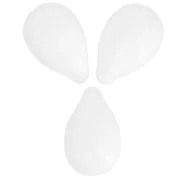 Gouttes 6x9 mm - Opaque White x25