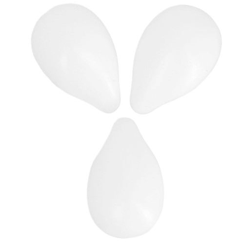 Gouttes 6x9 mm - Opaque White x25