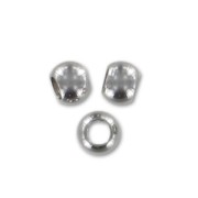 Perles gros trous 3 mm en acier inoxydable 304 x10