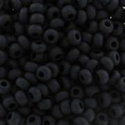 Preciosa Perles rocailles 9/0 2.5 mm - Jet Mat x20g