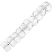 Perles rondelles facettées 6x3 mm - Crystal x25|raw }}