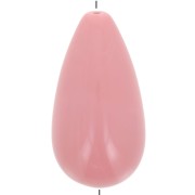 Perle poire en résine 26x14 mm - Rose saumon x1|raw }}