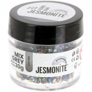 Chips pailletés en flacon - Jesmonite - Mix Grey x30g
