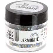 Chips pailletés en flacon - Jesmonite - Mix Grey x30g