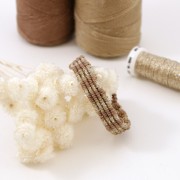 Fil à broder métallisé tressé 16 Au ver à soie pour broderie Bleu - vert (608)x10m