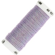 Fil à broder métallisé tressé 16 Au ver à soie pour broderie Violet clair 048 x10m
