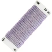 Fil à broder métallisé tressé 16 Au ver à soie pour broderie Violet clair 048 x10m