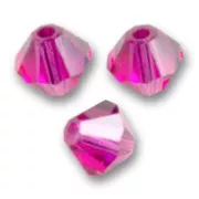 Perles - Toupies en cristal PureCrystal 5328 3 mm Fuchsia x50 Toupies en cristal PureCrystal 5328 3 mm Fuchsia x50