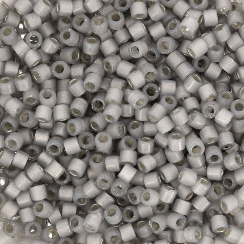Miyuki Delica 10/0 DBM0630 - Dyed Light Smoke Gray Silverlined Alabaster x8g