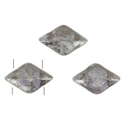 Perles en verre Gemduo 2 trous 8x5 mm - Jet x10g