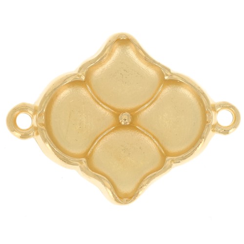 Cymbal - Intercalaire pour perles Ginko Duo 24x18 mm - Kalogeri - Doré à l'or fin