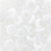 O Bead 4 mm Opaque White x5g
