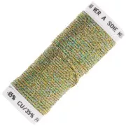 Fil à broder métallisé tressé 16 Au ver à soie - Vert clair Turquoise (045) x10m