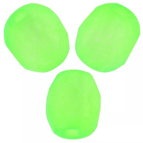 Facettes 6 mm - Green Neon Mat x25