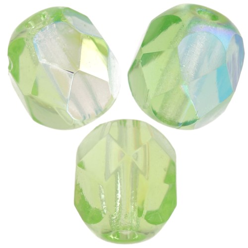 Facettes 6 mm - Yellow Peridot AB x25