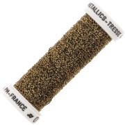 Fil à broder métallisé tressé 4 Au ver à soie - broderie - Antique Gold (004) x10m|raw }}
