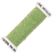 Fil à broder métallisé tressé 4 Au ver à soie - Vert clair irisé (3625) x10m|raw }}