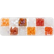 Assortiment de perles Preciosa Ornela - Crystal AB - Orange x200g|raw }}