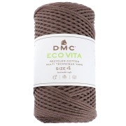 Bobine de cordon DMC 3 mm coton recyclé - Eco Vita 4 - Châtaigne x 200m