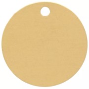 Sequins ronds 12 mm - médaille à graver - Acier inoxydable 304L Doré x4