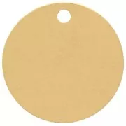 Sequins ronds 12 mm - médaille à graver - Acier inoxydable 304L Doré x4