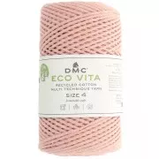 Bobine de cordon DMC 3 mm coton recyclé - Eco Vita 4 - Rose saumon x 200m