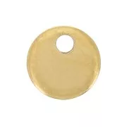 Sequins ronds 4 mm - Acier inoxydable 304L Doré x10