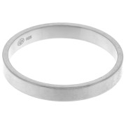 Bague anneau fine 3 mm - Taille 61 - Argent 925 Rhodié x1|raw }}