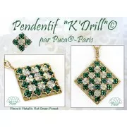 Minos® par Puca® 2.5x3 mm - Caribbean Blue Metallic Mat x5g