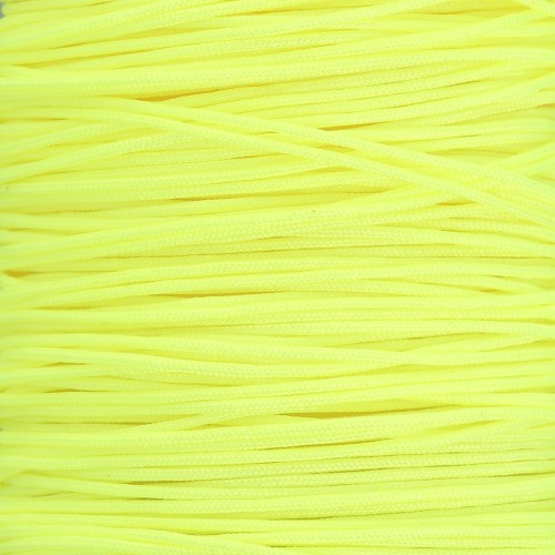 Fil de jade - Fil nylon tressé 0.5 mm - Jaune fluo x9m 