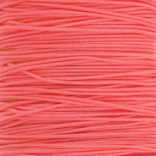 Fil de jade - Fil nylon tressé 0.5 mm - Corail x9m 
