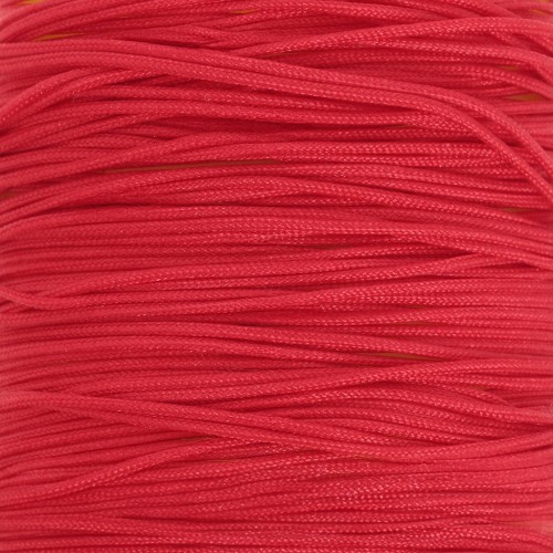 Fil de jade - Fil nylon tressé 0.5 mm - Rouge x9m 