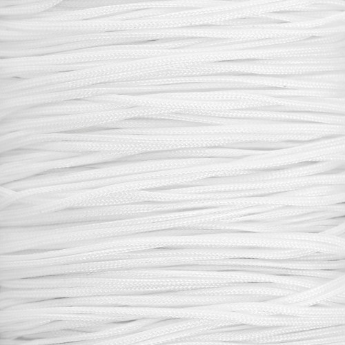 Fil de jade - Fil nylon tressé 0.5 mm - Blanc x9m 