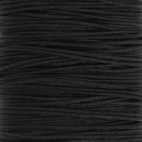 Fil de jade - Fil nylon tressé 0.5 mm - Noir x9m 