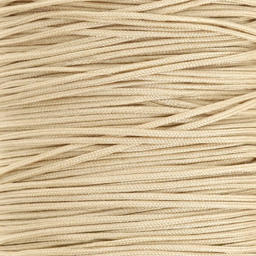 Fil de jade - Fil nylon tressé 0.5 mm - Beige x9m 