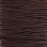 Fil de jade - Fil nylon tressé 0.5 mm - Marron foncé x9m 