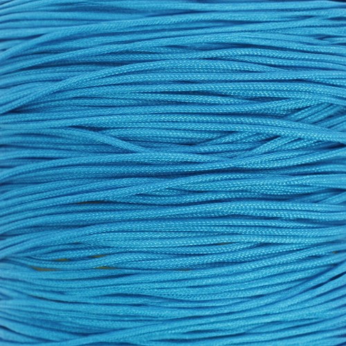 Fil de jade - Fil nylon tressé 0.5 mm - Bleu x9m 