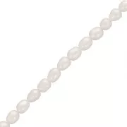 Perles d'eau douce grain de riz - 5x4 mm - Grade AA- Blanc x10