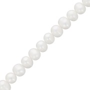Perles d'eau douce baroques irrégulières 8x7 mm - Grade A  Blanc x4