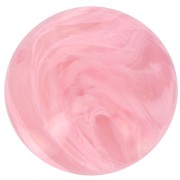 Perle en résine translucide 20 mm - Rose marbré x1|raw }}