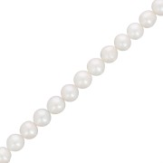 Perles d'eau douce Edison 10 mm - Grade AA Blanc x4